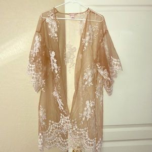 Victoria Secret Sheer Laced Kimono